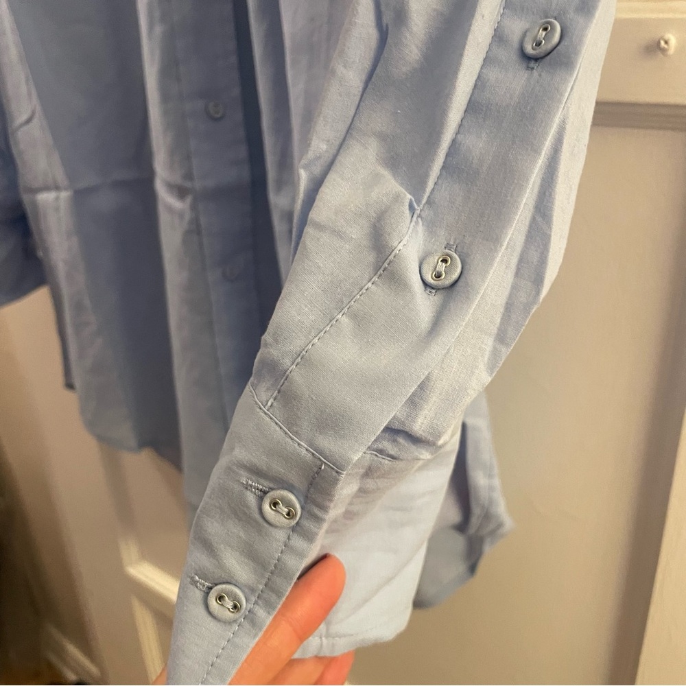 NWT SECRET MISSION Este Oversized Weekend Boyfriend Shirt - Size M - Picture 8 of 13